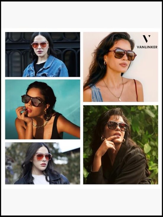 Retro Square Aviator Sunglasses Polarized UV400 Unisex Trendy main image 4